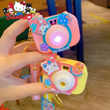 Sanrio Melodi Kuromi Tastin e Kamerës Zinxhir Hello Kitty Cinnamoroll Kryesore Unazë Çantë Shkolle Varëse Shpinës Dhurata Lodër për Vajzat Lojra