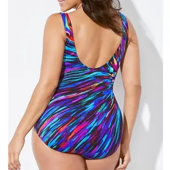 Sexy Madhe Madhësia Swimwear 2022 të Shtyjë Deri Bodysuit Gratë Plus Size rroba banje Mbyllur XXXL Një Copë Beachwear Femra Banje Kostum Pool