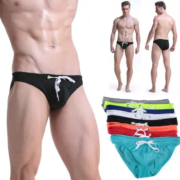 Sexy Notuar Mbathje për Burra rroba banje të Reja të Notit të Shkurtra e Mens Bikini Swimwear Plazh Banje Kostum Jo-shqip Bel Gërxhaliu, pantallona të shkurtra
