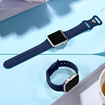 Silikoni Rrip Për Apple Watch Band 49mm 45mm 41mm 44mm 40mm 42mm 38mm 45 MM Smartwatch Byzylyk iWatch Seri Ultra SE 8 7 6 5