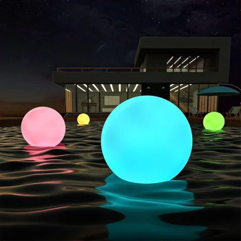 Solar Floating Topin Dritë Pishinë Dritë Papërshkueshëm Nga Uji Lëndinë Ballon Llambë Në Shtëpi Partisë Kopsht Dekor Solar Floating Dritat Topin
