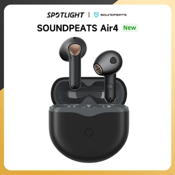 SoundPEATS Air4 Celulare Earbuds Bluetooth 5.3 QCC3071 aptx Adaptive Lossless,6 Mics, Hibrid Anulimi Aktive Zhurma Kufje