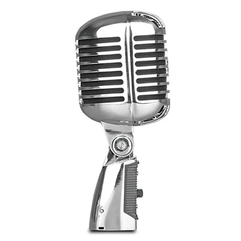 Stili Vintage Mikrofonin për SHURE Simulimi Klasike Retro Dinamike Vokale Mic Universale të Qëndrojë për Jetojnë të Performancës Karaoke