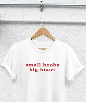 Sugarbaby Vogël Boobs Zemër të Madhe Qesharake Grafike T shirt Modës e Grave boobs tshirt Tumblr Pambuku Këmishë të Bjerë Anije