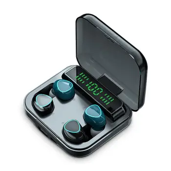 TWS 2 Palë Bluetooth 5.1 Kufje Akuzuar Kuti Celulare Kufjeve Me Micr 9D Stereo Sportive IPX7 i papërshkueshëm nga uji Earbuds Headsets