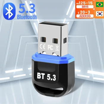 USB-Bluetooth 5.3 5.1 Përshtatës USB, Bluetooth, Marrësi 5.0 Dongle Adapter per PC me USB Transmetues Për Wireless Kryetarit Audio Mouse