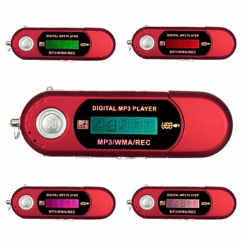 USB, MP3 Player Portable Muzikë Player Dixhitale Ekran LCD 4G Ruajtjen e Radios FM Multifunction MP3 Music Player Shkop USB K1KF