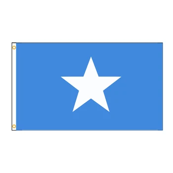 VERTIKALE 90x150cm Somali Flamurit Në Sfond Blu Flamurin Për Dekorimin