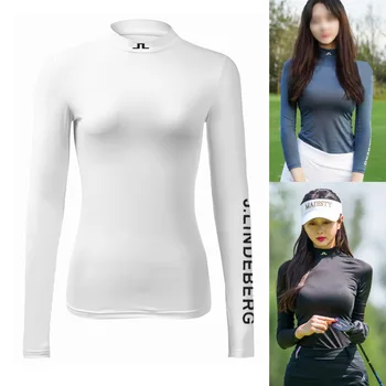 Verë Akull Mëndafshi Golf Veshje e Grave T-Shirt Sunscreen të Ftohtë të Lehta Dhe të Rehatshme në Natyrë Sportive të Cilësisë së Lartë Shtrihet Krye