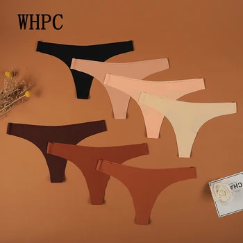 WHPC Seamless Thong Grave të Ulët Bel Brekë Sexy Brendshme Zonja Lingere Panty të Brendshme të Rehatshme Womens Brendshme Rripa 3XL