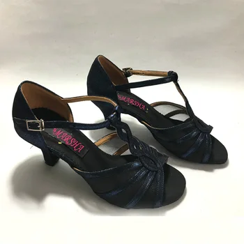 Womens latine këpucë valle ballroom salsa këpucë tango & dasmës këpucë 6204B-DBL