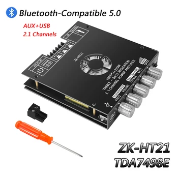 ZK-HT21 Dixhitale Përforcues Modul DC15-36V TDA7498E Stereo Pushtet Përforcues Modul 160WX2+220W AUX/USB të Dhëna Bluetooth-Compatible